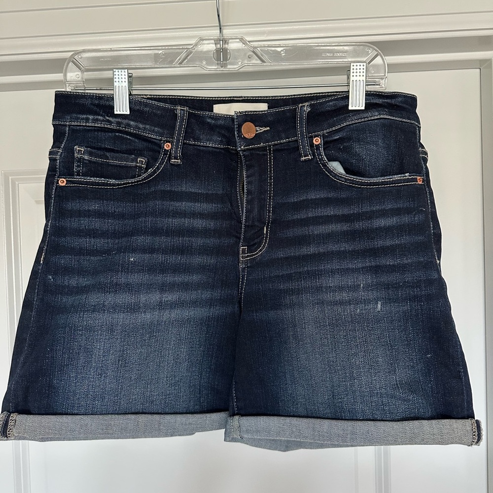 Dark Blue Denim Shorts